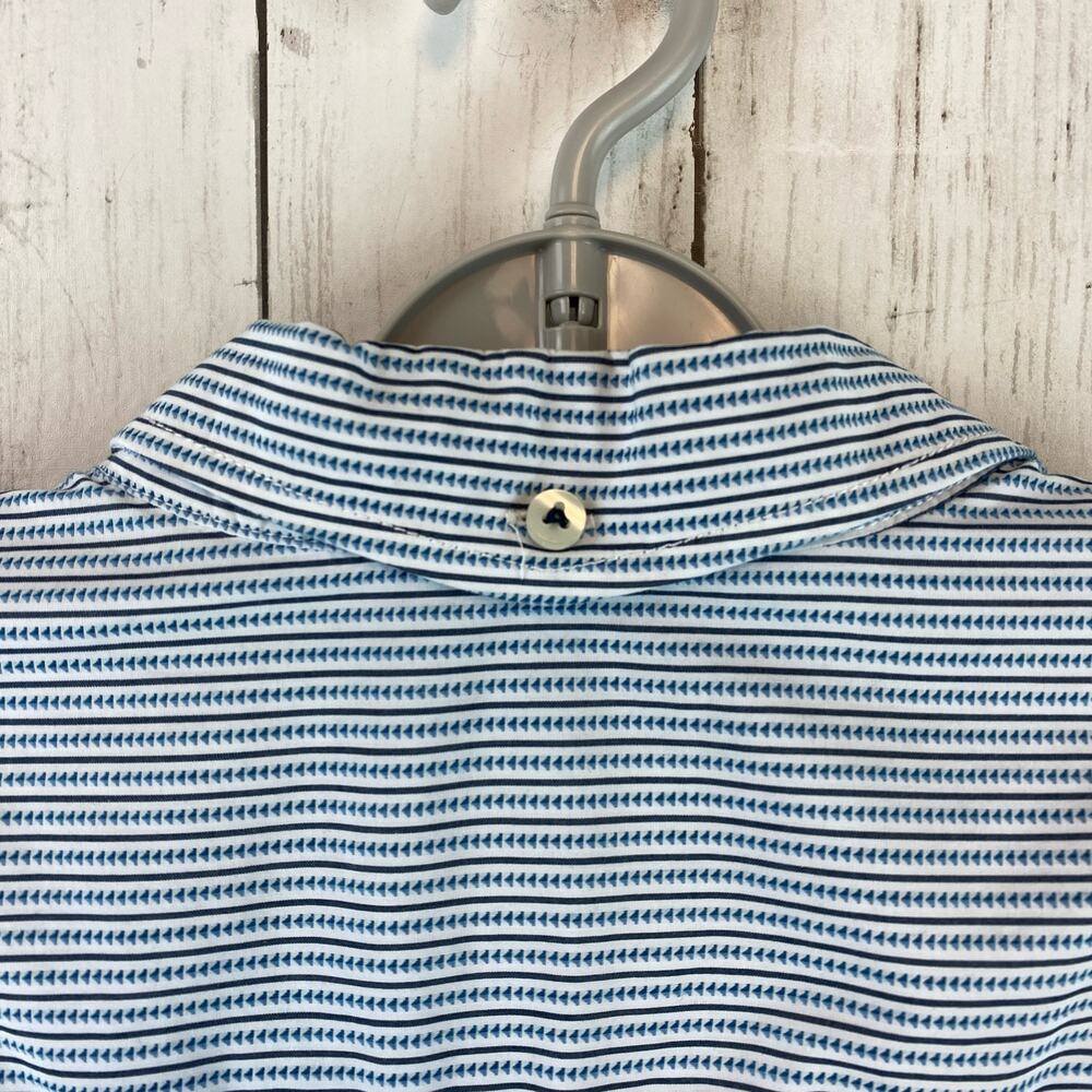 Tommy Bahama Blue Cotton Striped Long Sleeve Button-Down Shirt Plus Size XXL - Picture 9 of 13